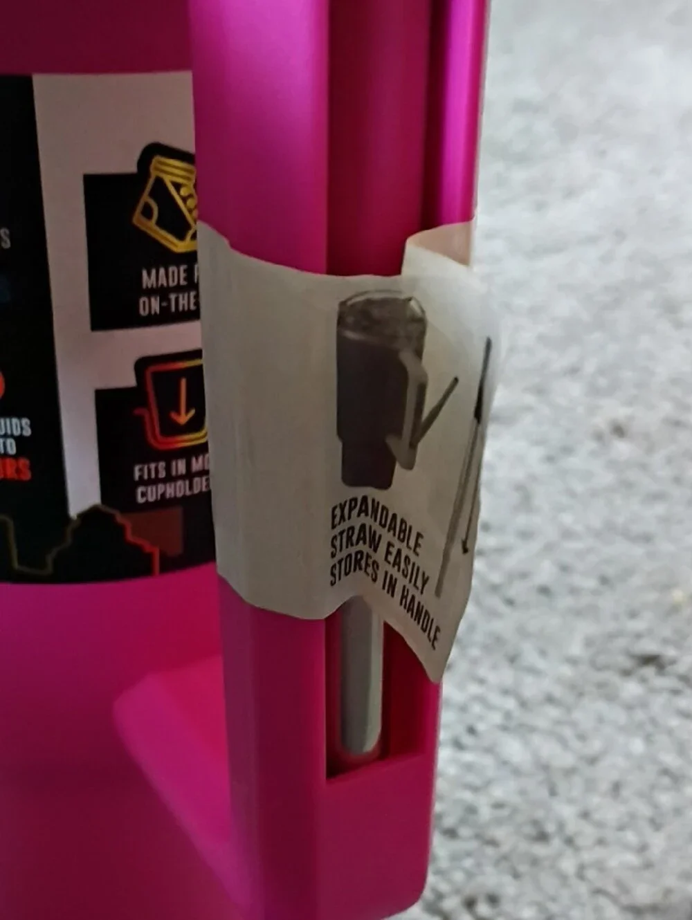 Manna Rogue 40 oz Stainless Steel Tumbler - Bright Pink